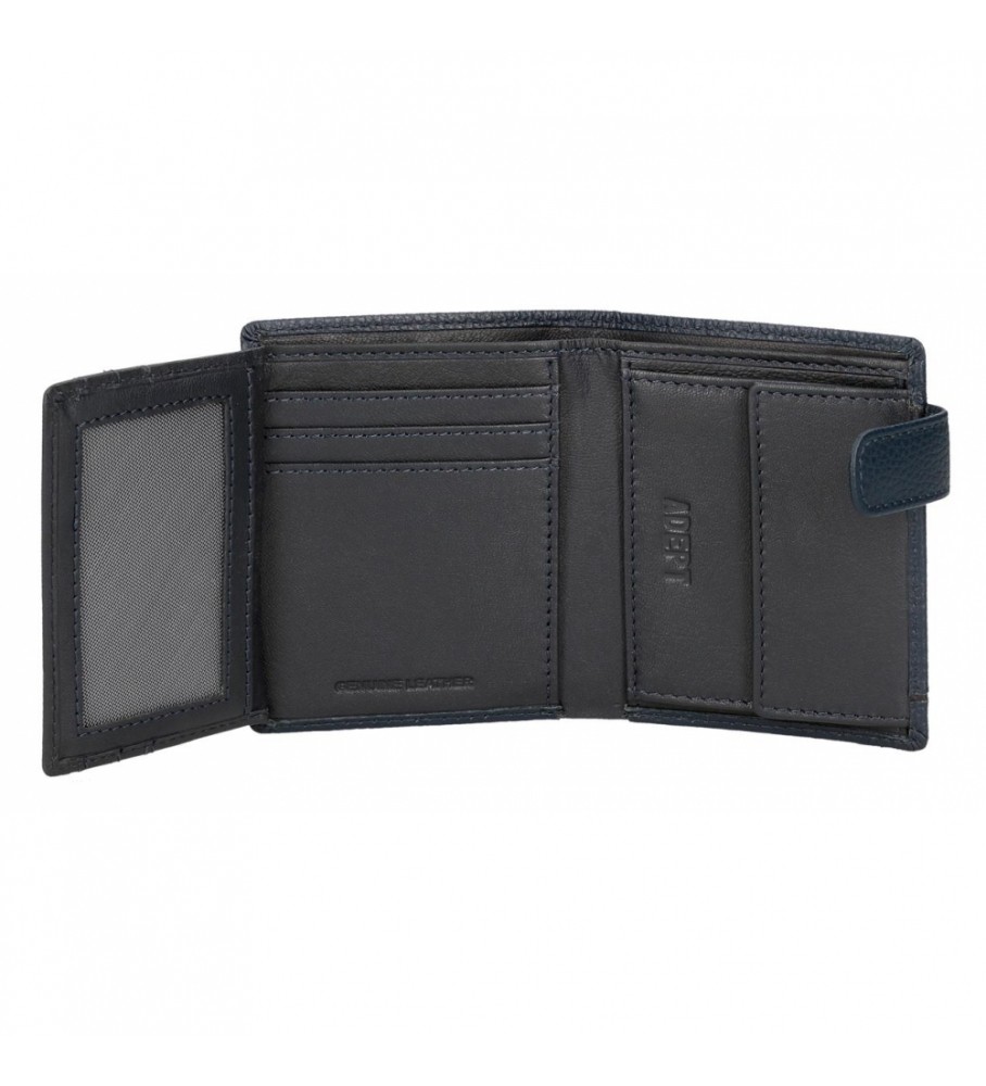 Bolsa Joumma Cartera Adept Kurt Azul -8,5x10,5x1cm-