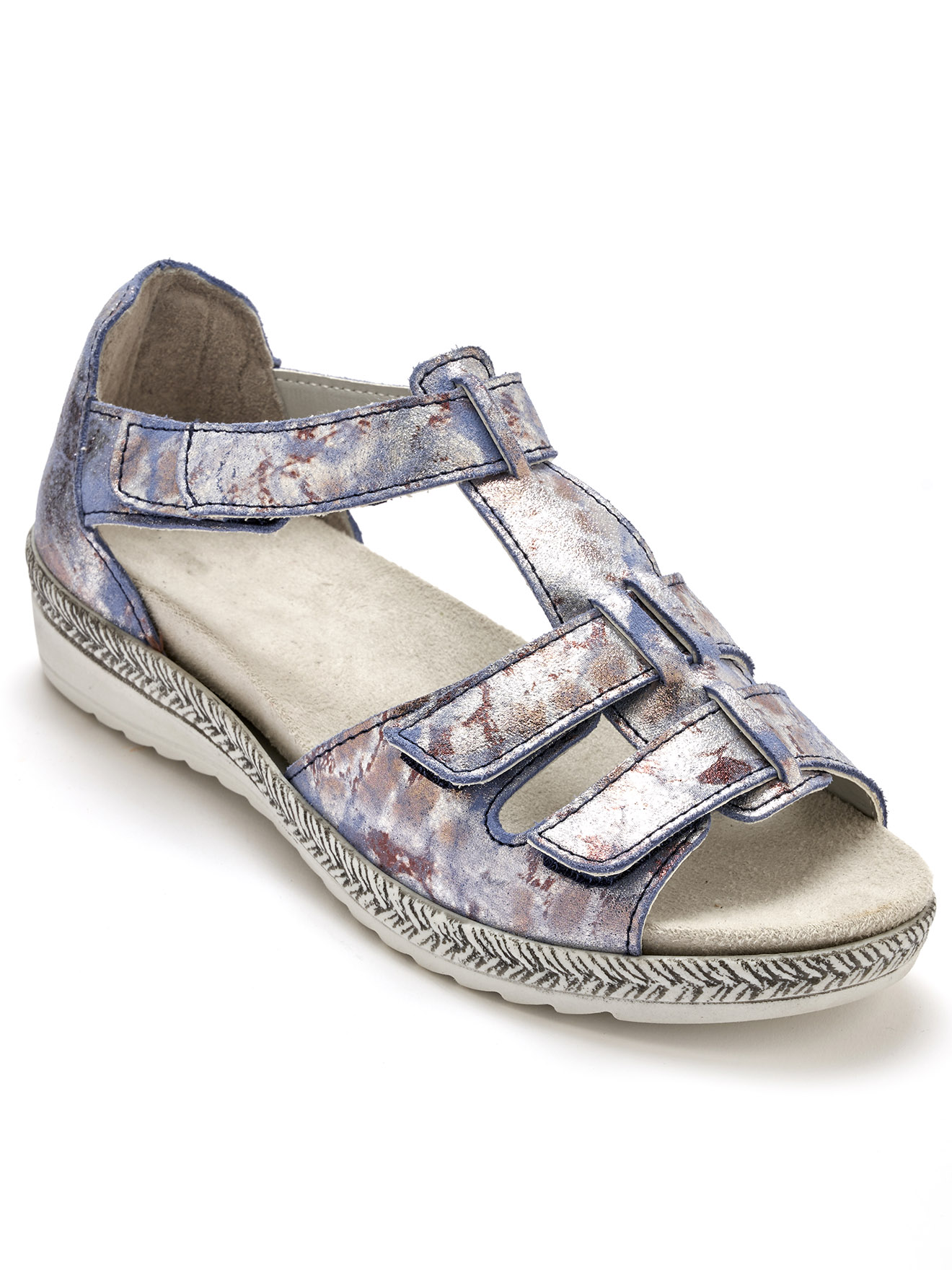 Sandales cuir à aérosemelle® amovible