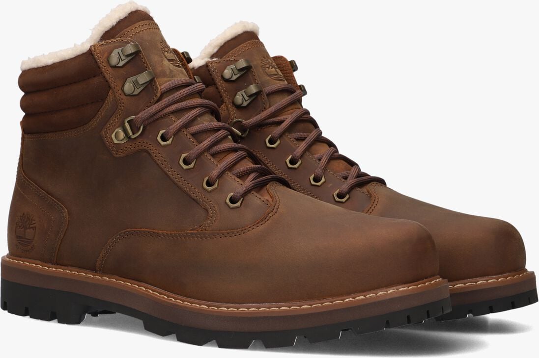 bruine timberland veterboots britton road mid lace up