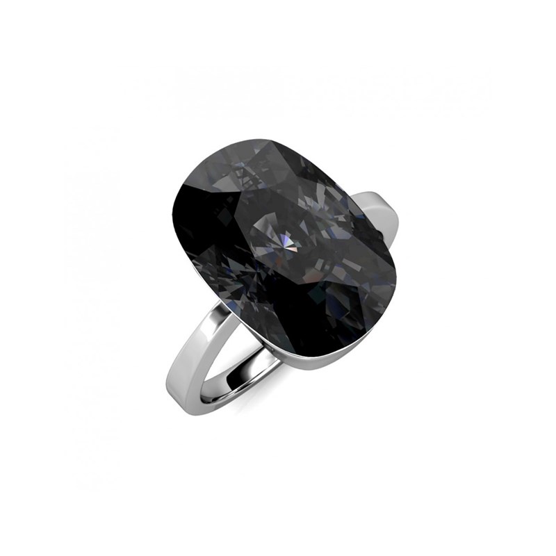 Bague Classic - Argenté et Noir
