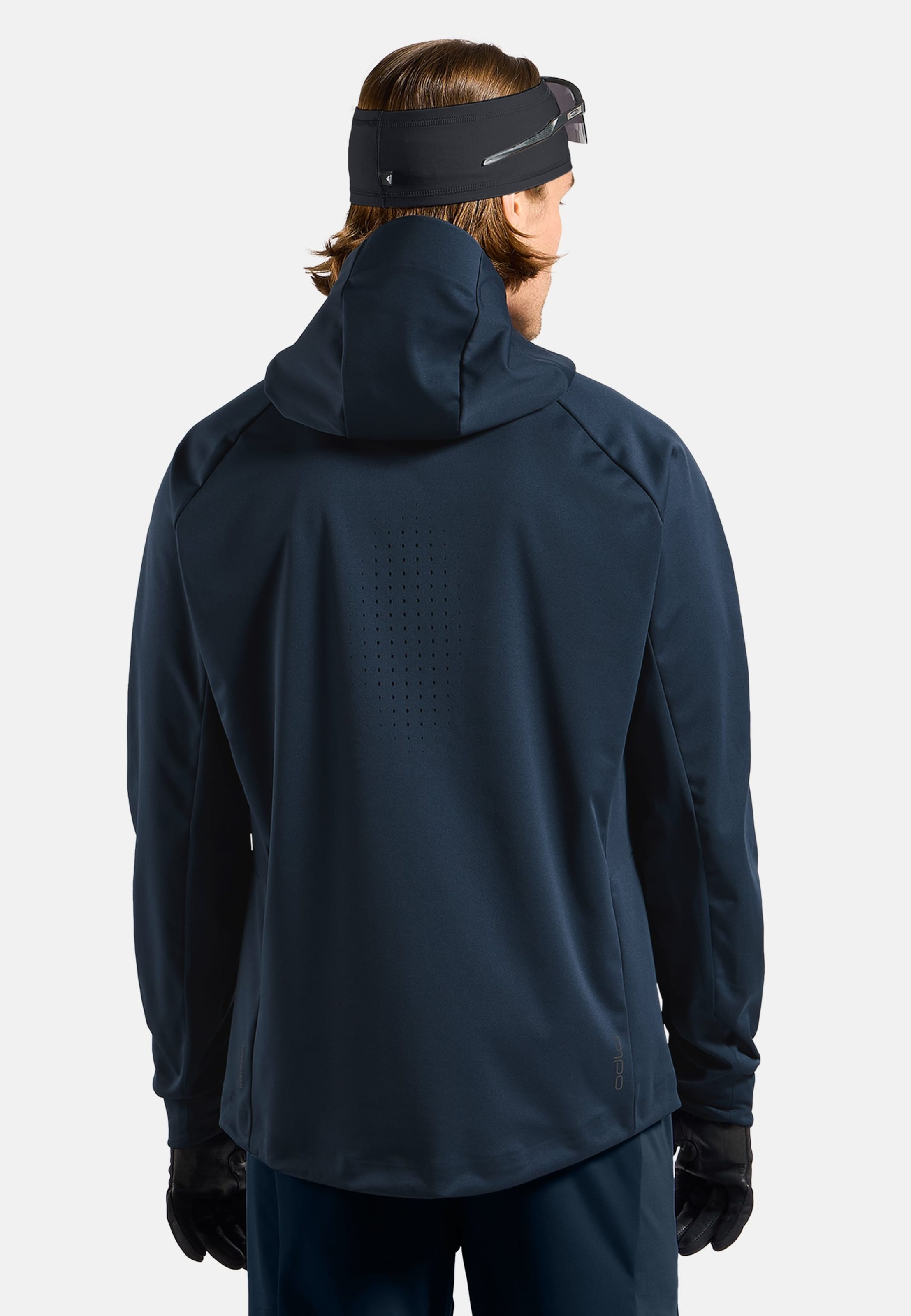 Winddichte Zeroweight X-Warm Langlaufjacke in dark sapphire