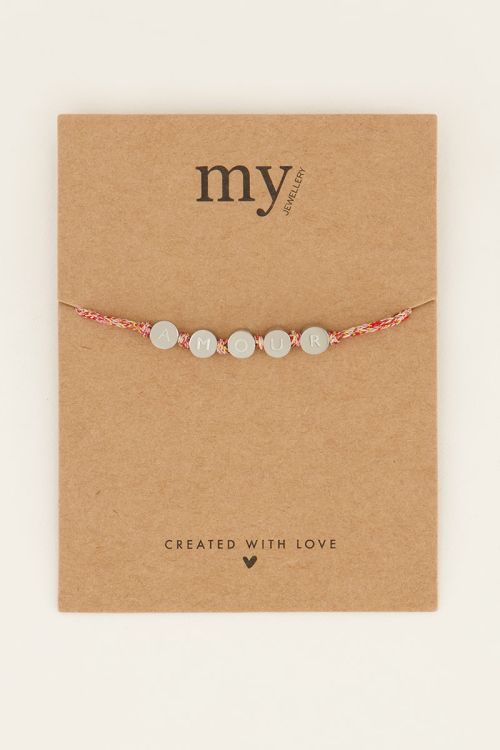 Souvenir rode armband amour