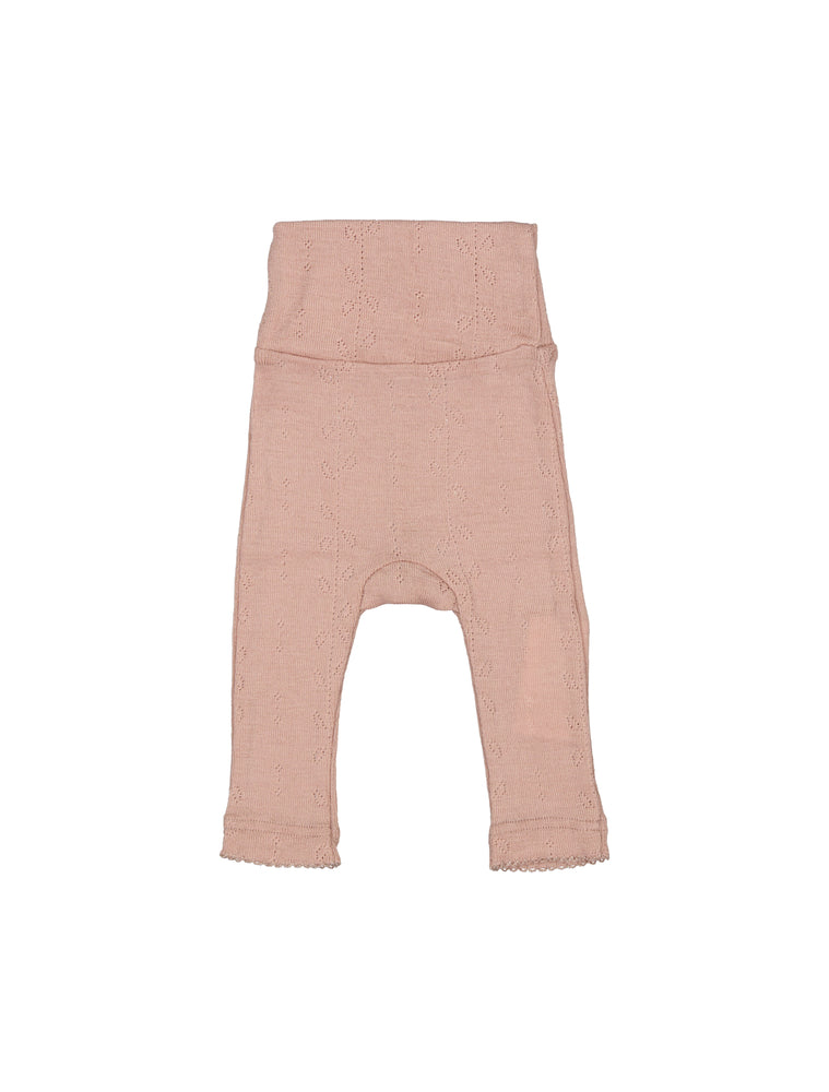 Piva, Uld Pointelle Bukser - Burnt Rose