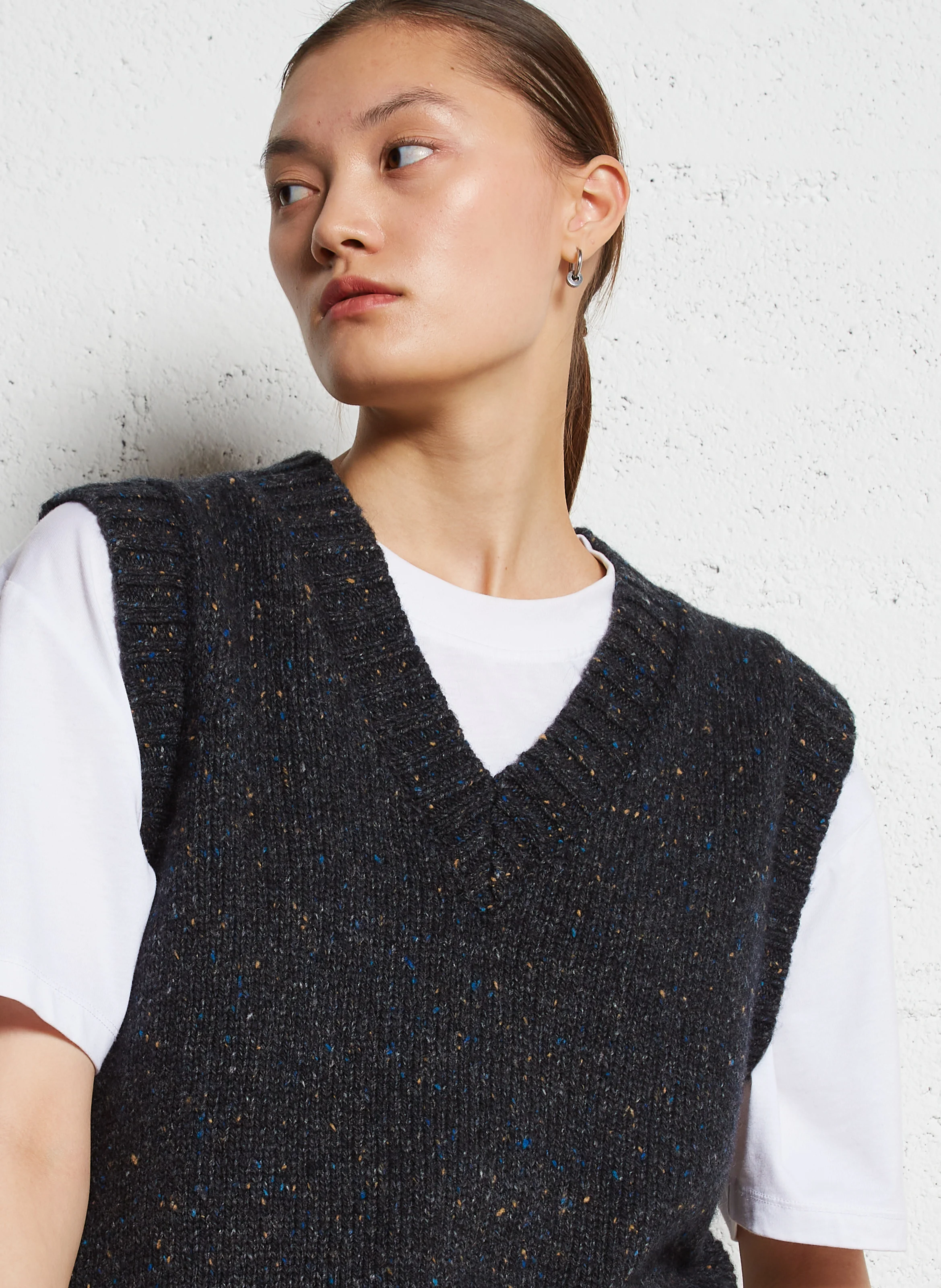 CYBILLE - Pull sans manches| Gris