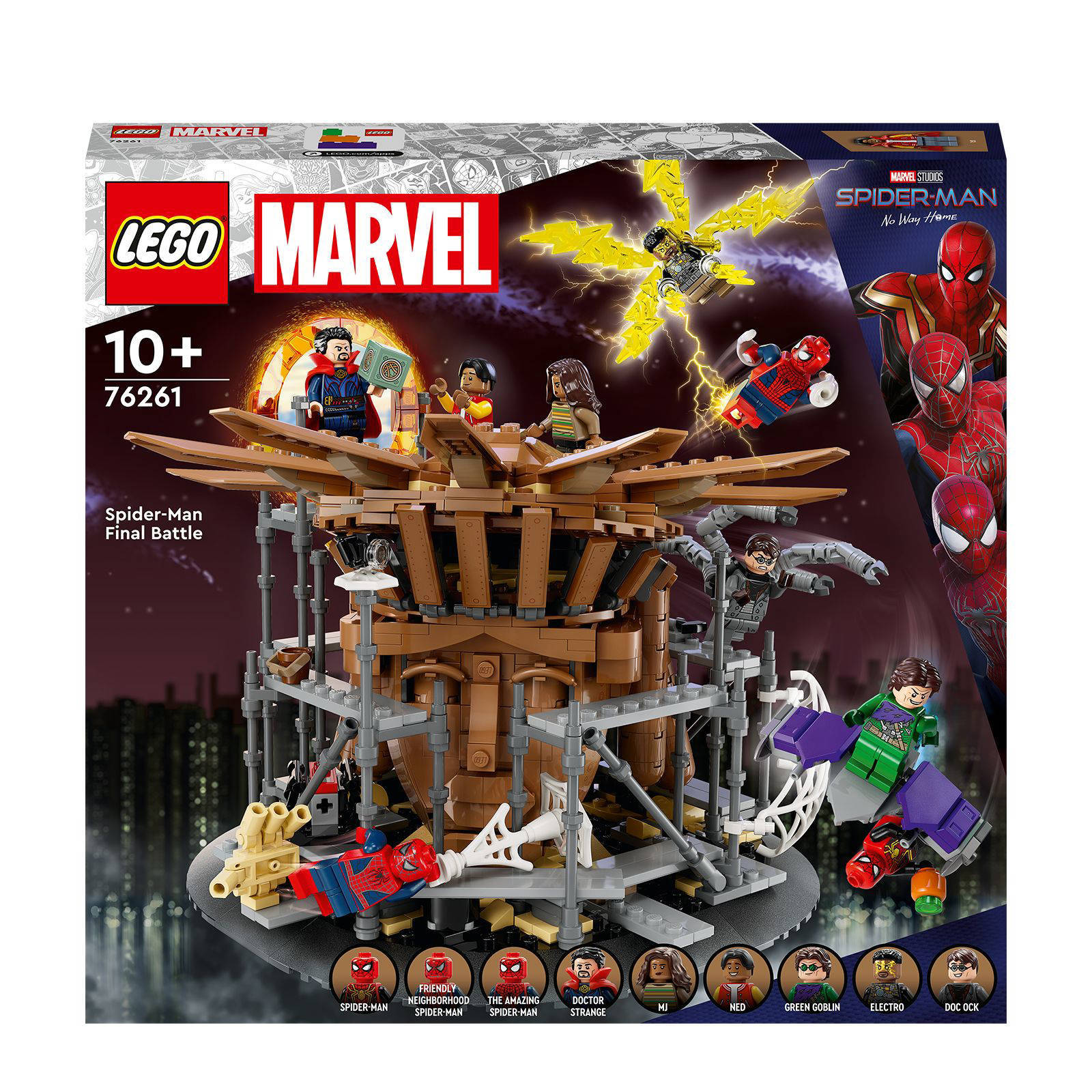 LEGO Eindstrijd No Way Home 3D Model Set with 3 Peter Parkers 76261