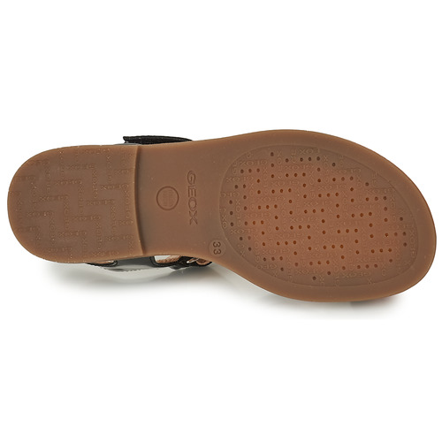 Geox - SANDAL KARLY GIRL - Noir / Doré