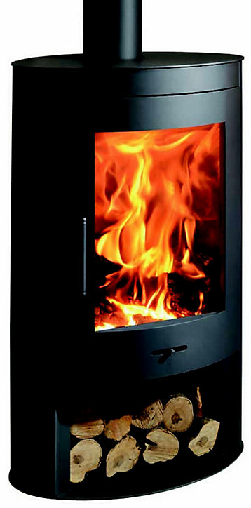 Poêle à bois en acier Panadero Oval ecodesign 7.2kW 95m²