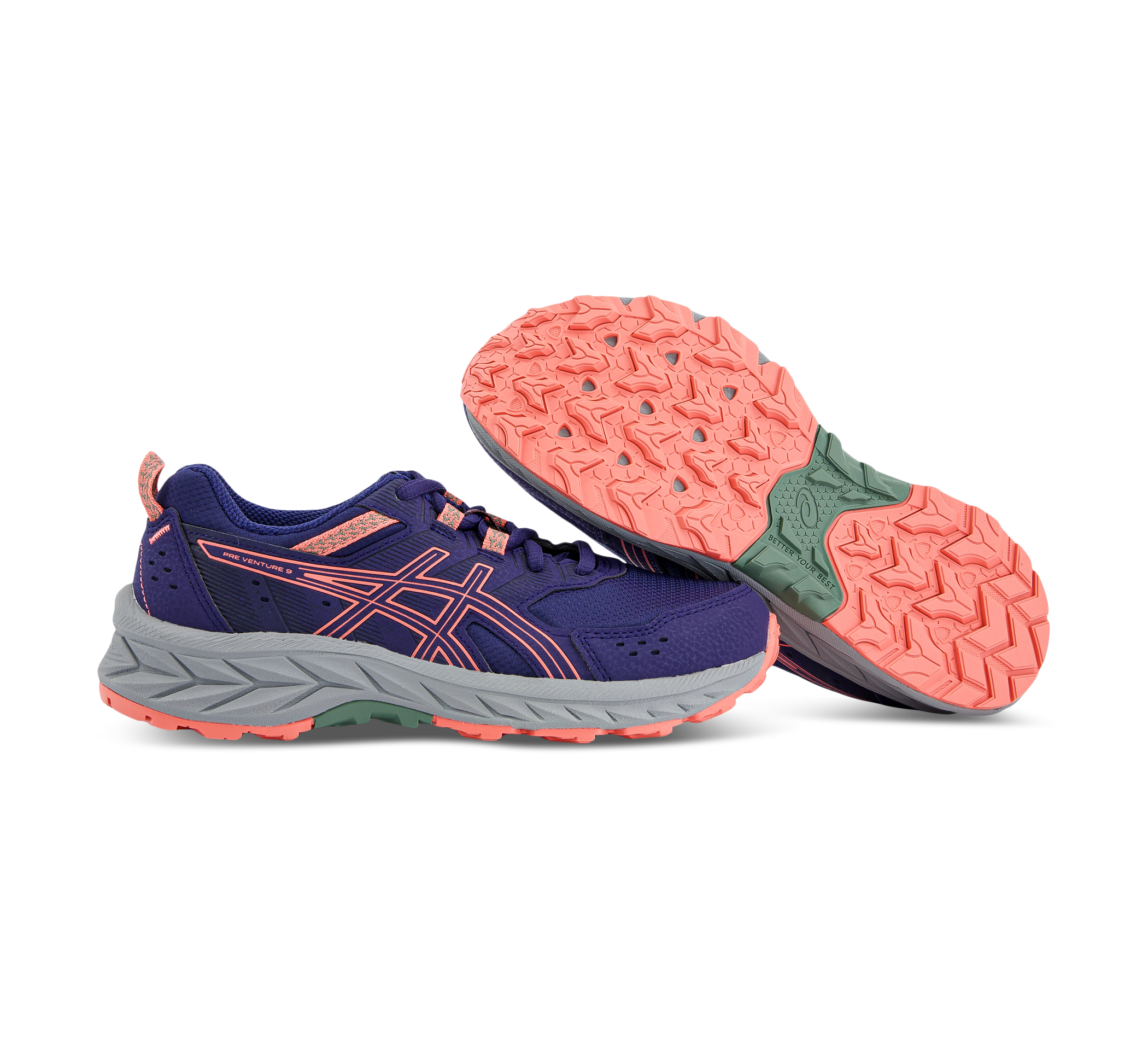 Asics Pre-venture 9 Gs - Trekkingschuhe blau