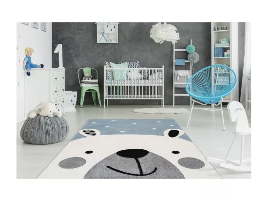 Tapis de Chambre Enfant Ours Polaire 