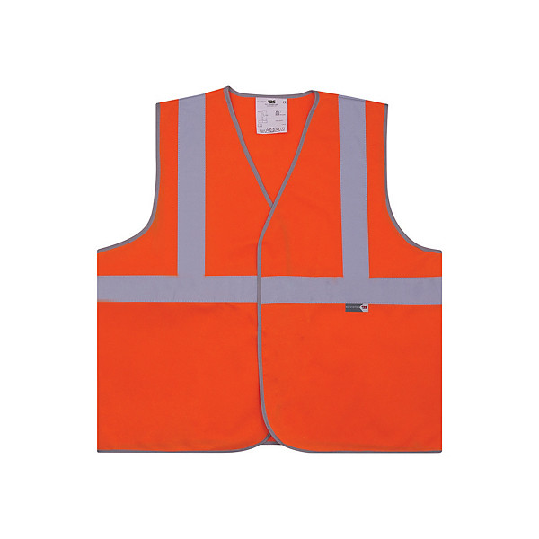 Gilet de signalisation 3 bandes orange XL