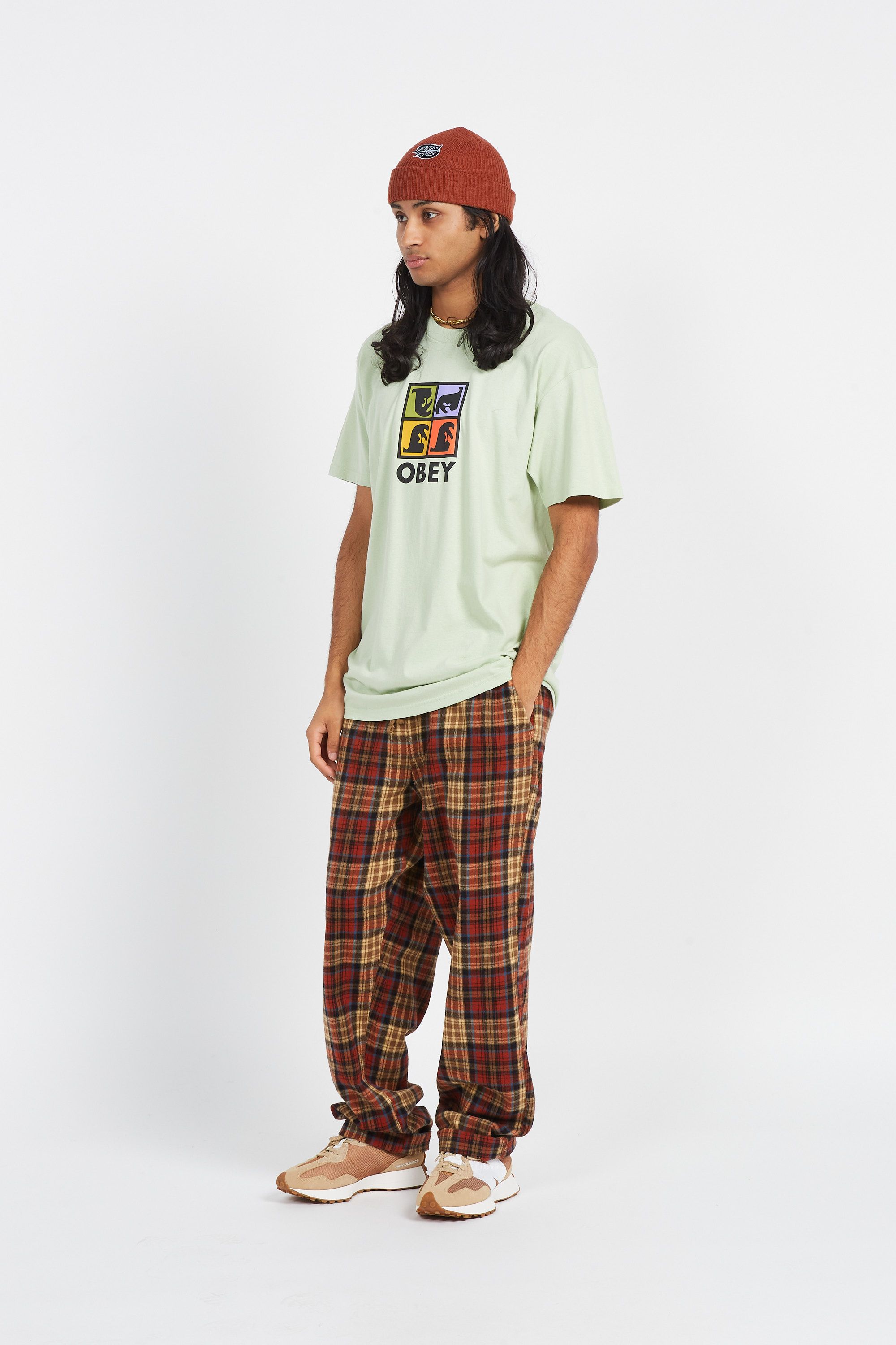 OBEY T-shirt TEES 165263559 REPETITION CUB C Vert