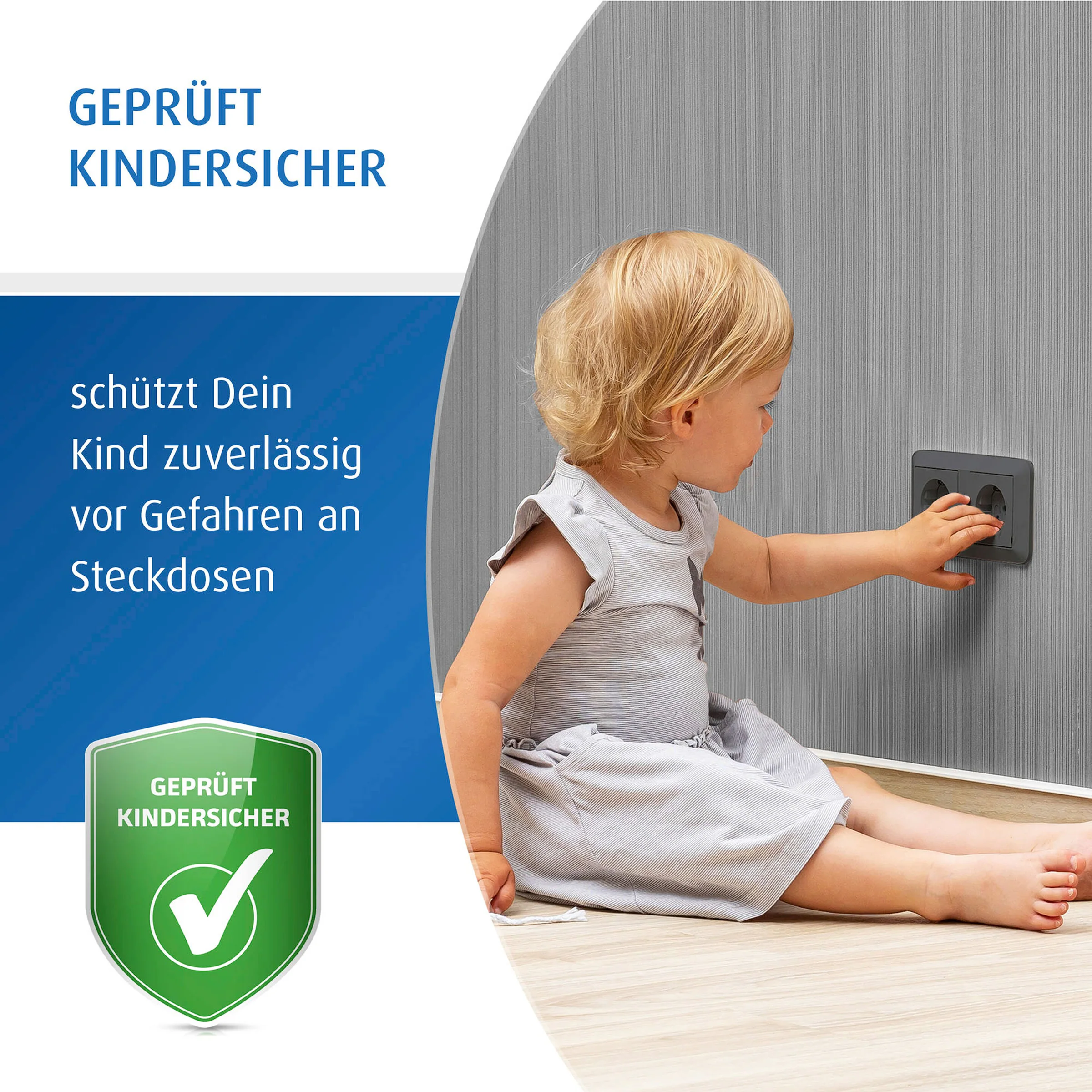 reer 20er-Pack Steckdosenschutz schwarz