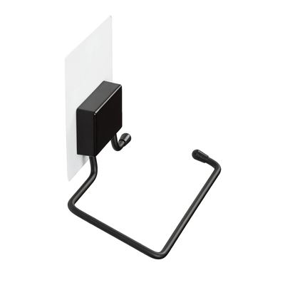 Dérouleur papier toilette noir fixation électrostatique