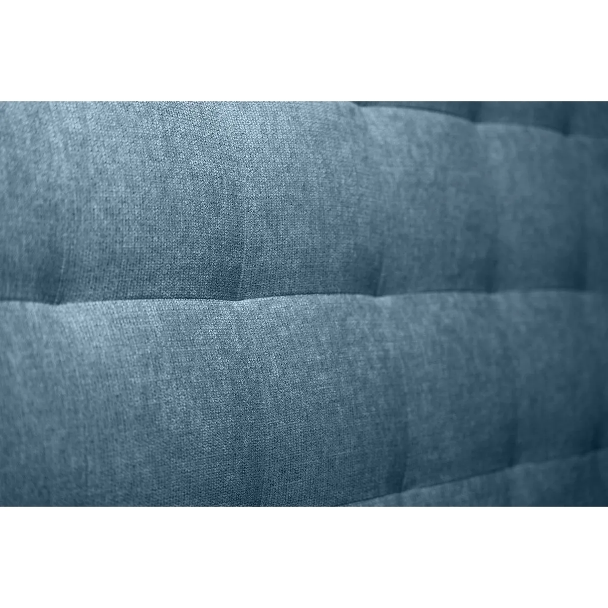 Lit Sommeil de plomb 135x190cm - Tête capitonnée Bleu