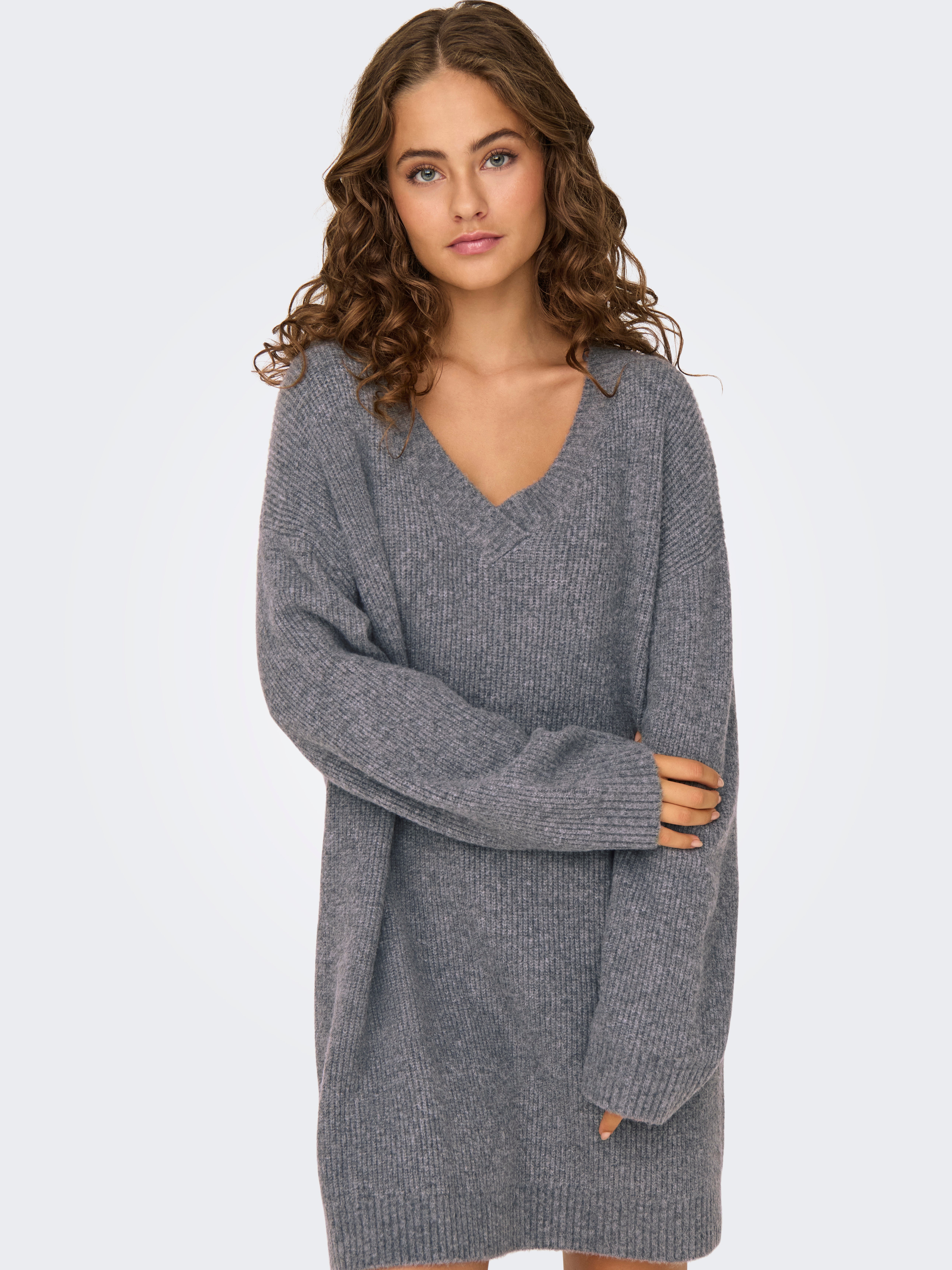 ONLALPHA Strickpullover Medium Grey Melange