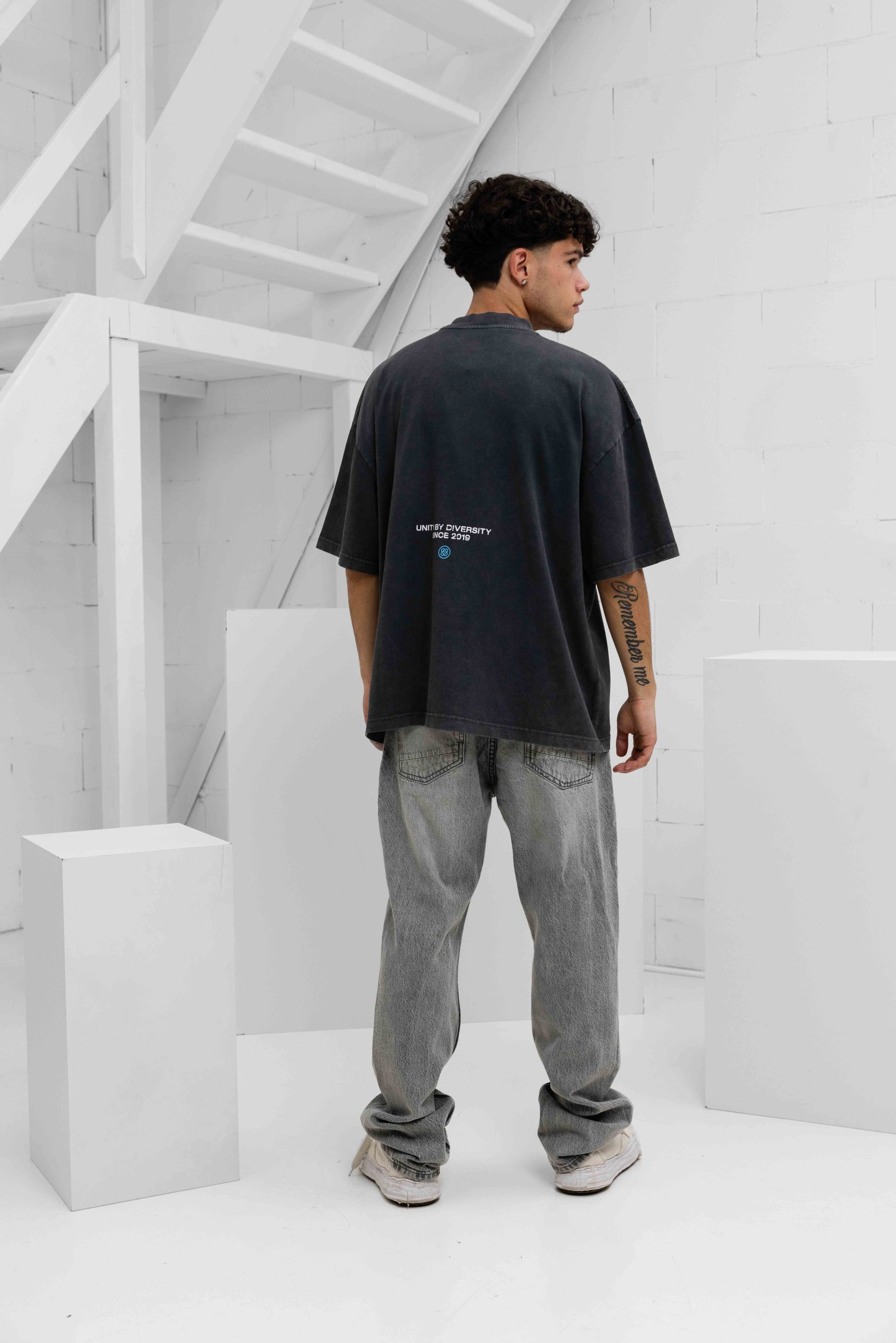 Equalité Elan Boxy T-Shirt Heren Donkergrijs