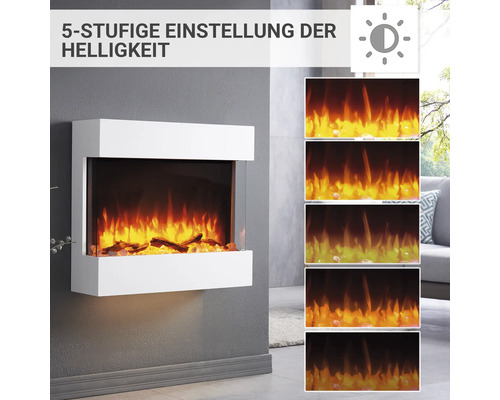 Elektrische haard Balderia Alva wit 2000 watt