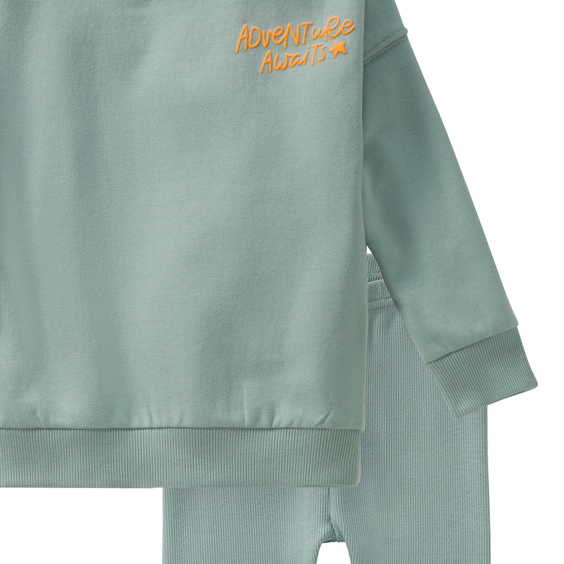 Topomini Baby Sweatshirt und Leggings im Set hellgrün