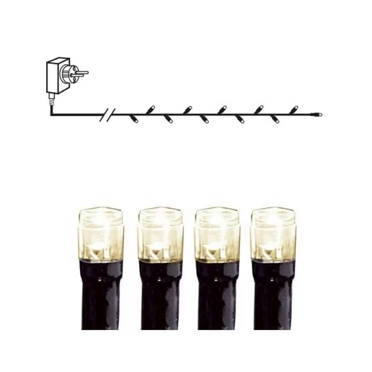 Lichterkette Schwarz