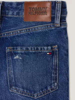 Jeans de arquivo desgastados