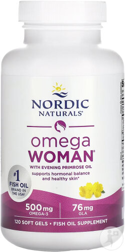 Nordic Naturals Omega Woman Goût Citron 120 Softgels
