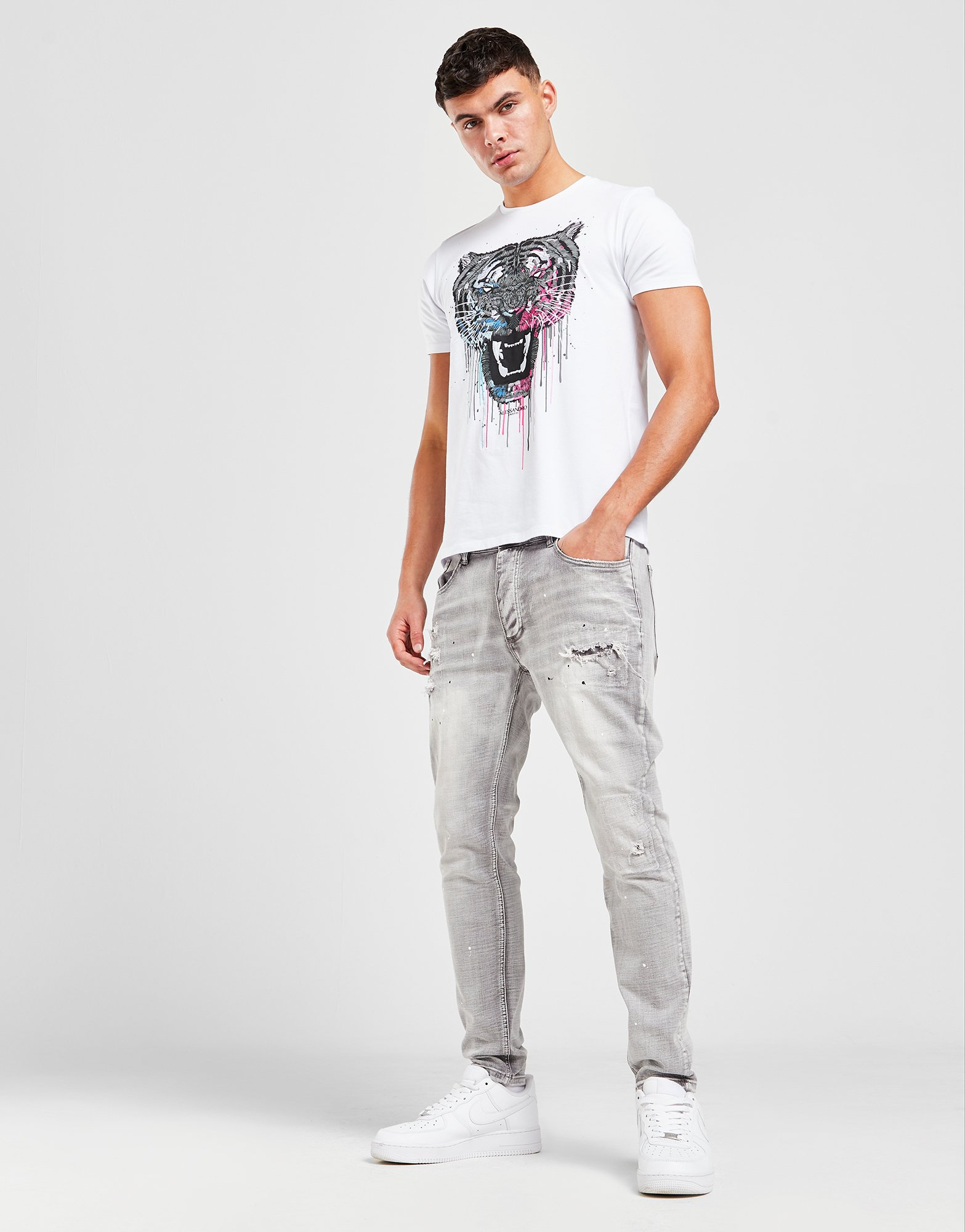 Alessandro Zavetti Jean Argento Denim Homme
