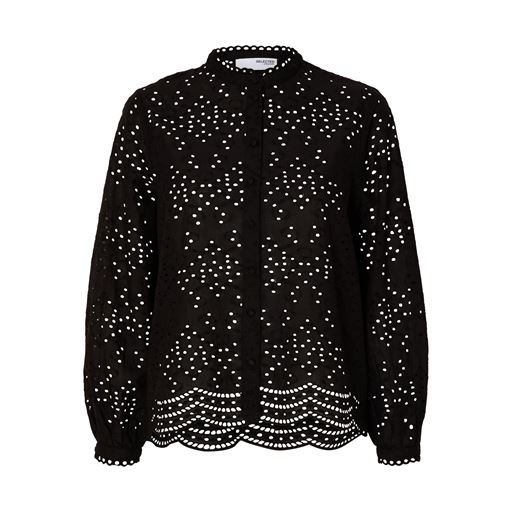 Selected Femme Tatiana Skjorte, Black, 40