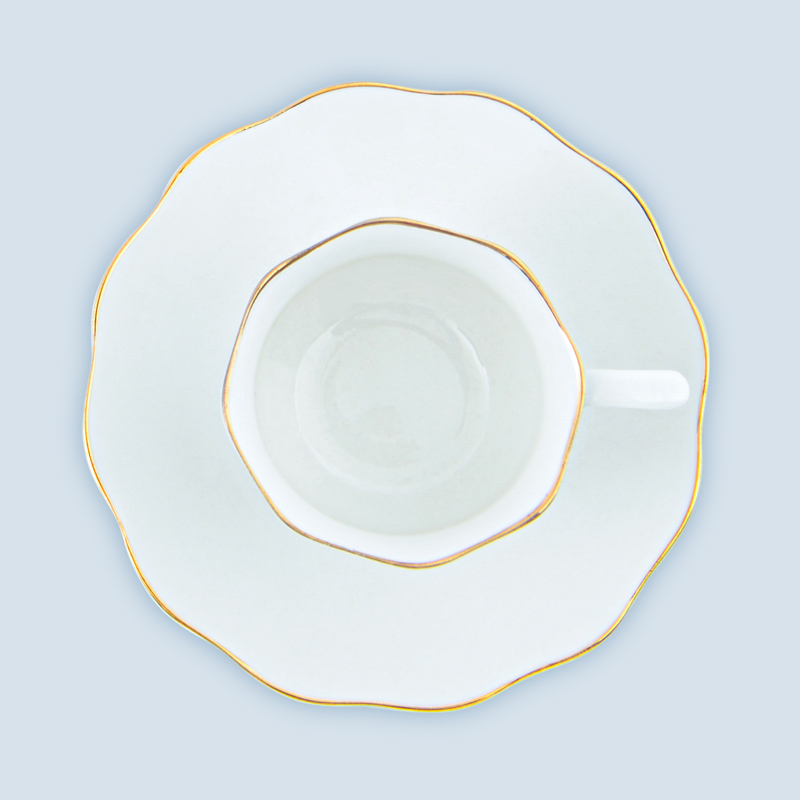 Tasse et sous-tasse 'Lotus'