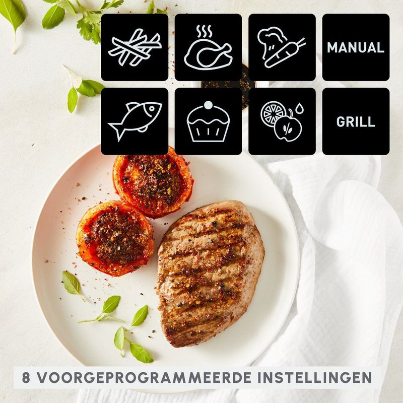 Moulinex Dual Easy Fry EZ905B20 - Dubbele Heteluchtfriteuse - 8,3L