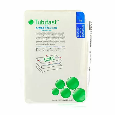 Tubifast 2-Way Stretch Blå 7,5 cm x 1 m - 1 stk.