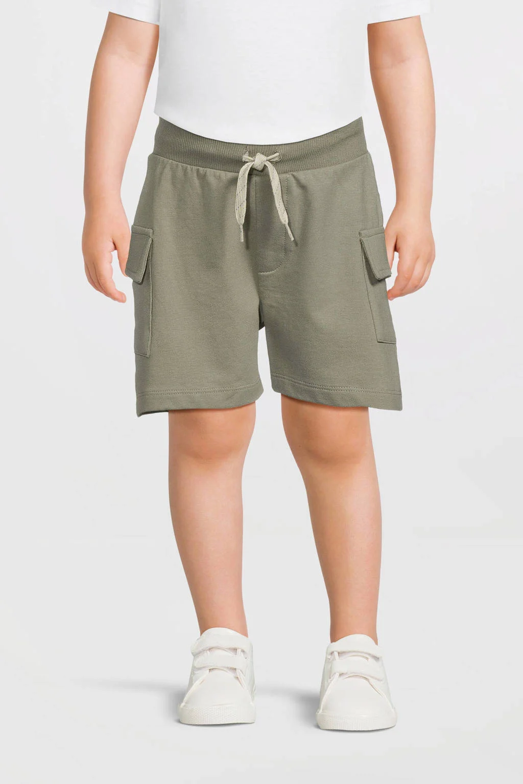 Dirkje sweatshort grijsgroen