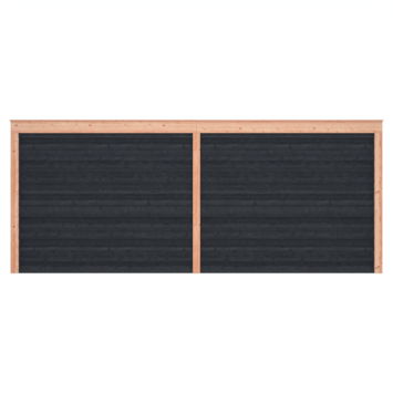 Overkapping Douglas Zwart Zweeds Rabat 595x255cm