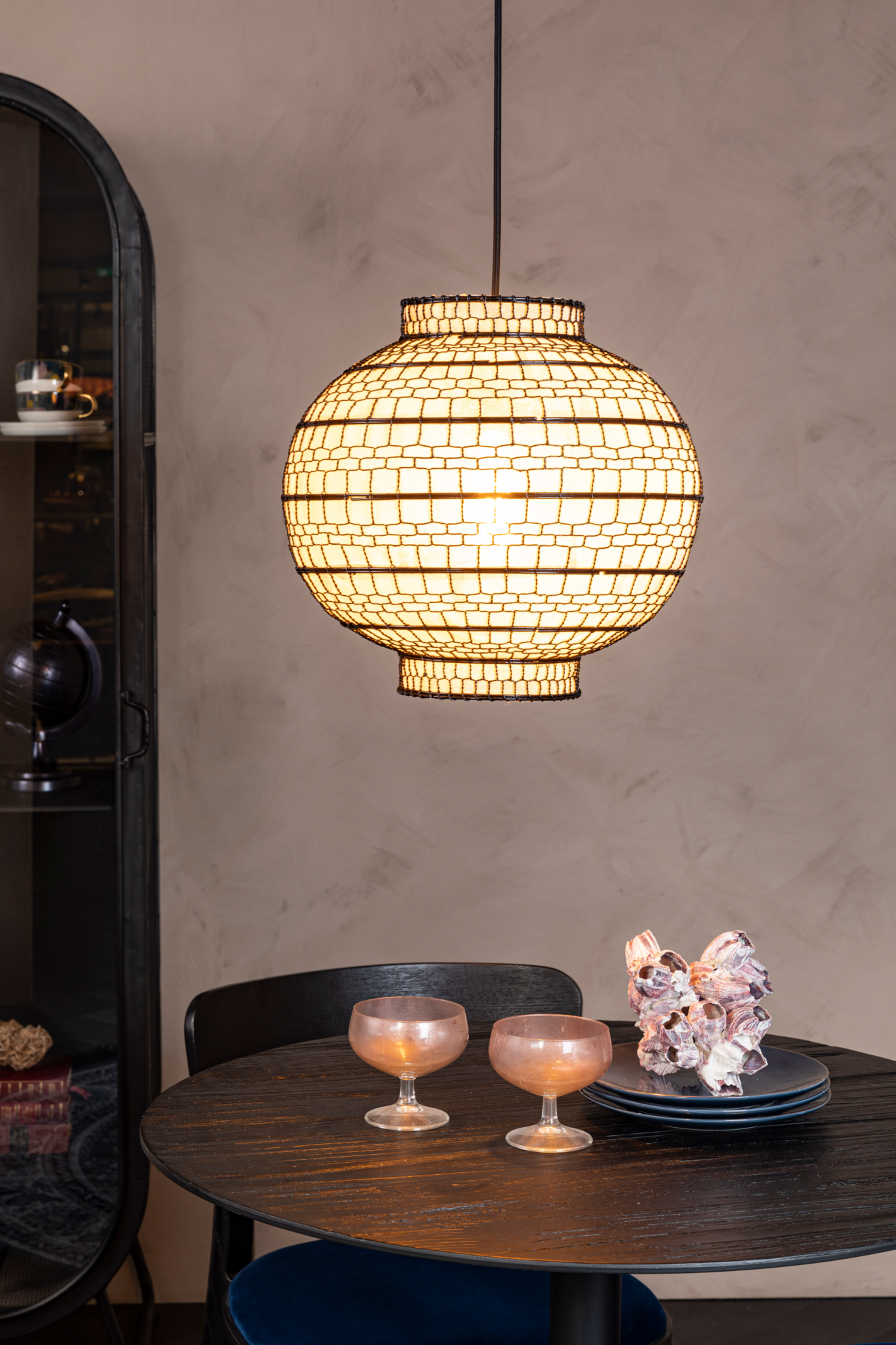 Dutchbone hanglamp Ming rond 45