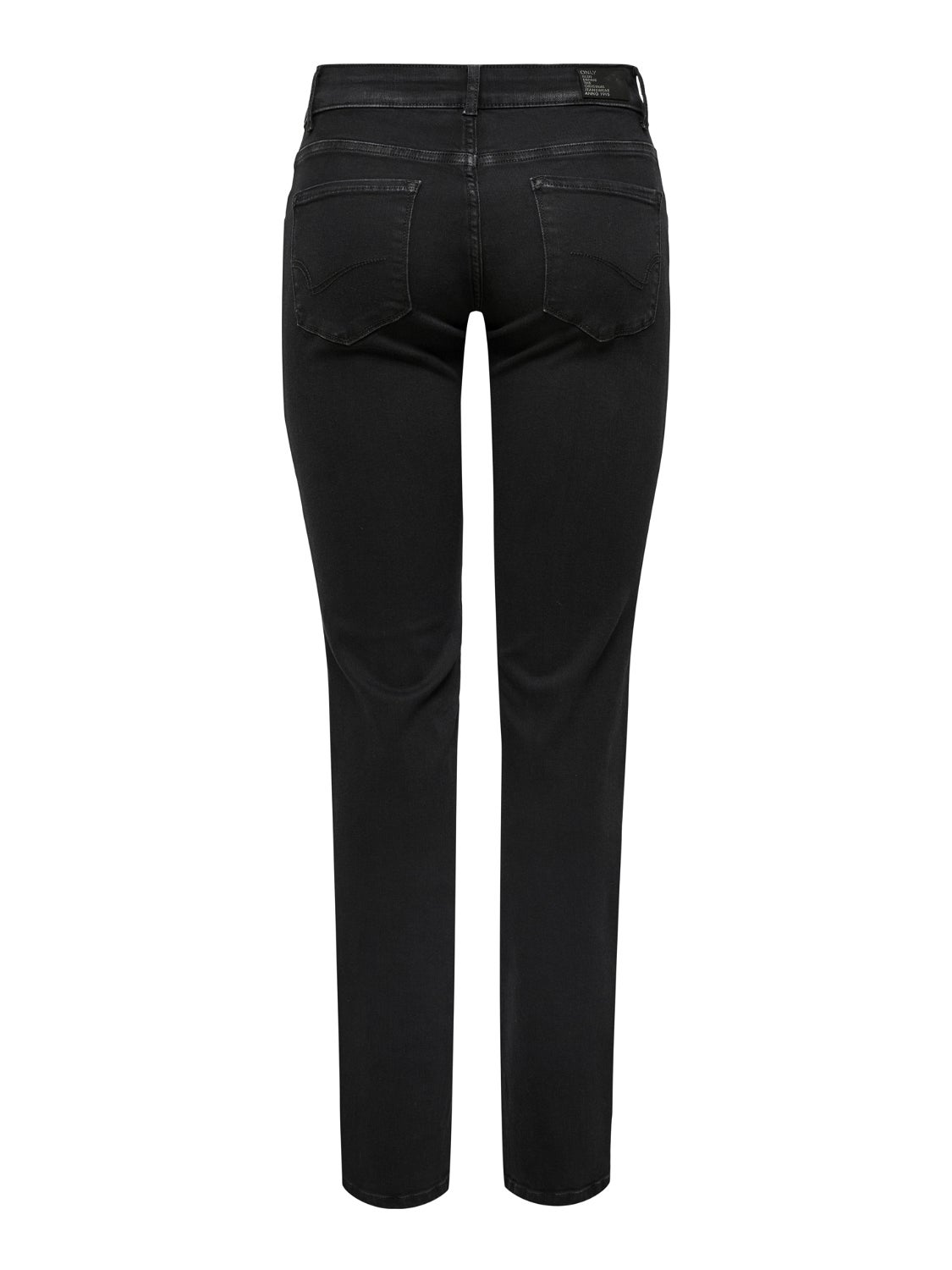 ONLALICIA Mittlere Taille Gerade geschnitten Jeans Washed Black