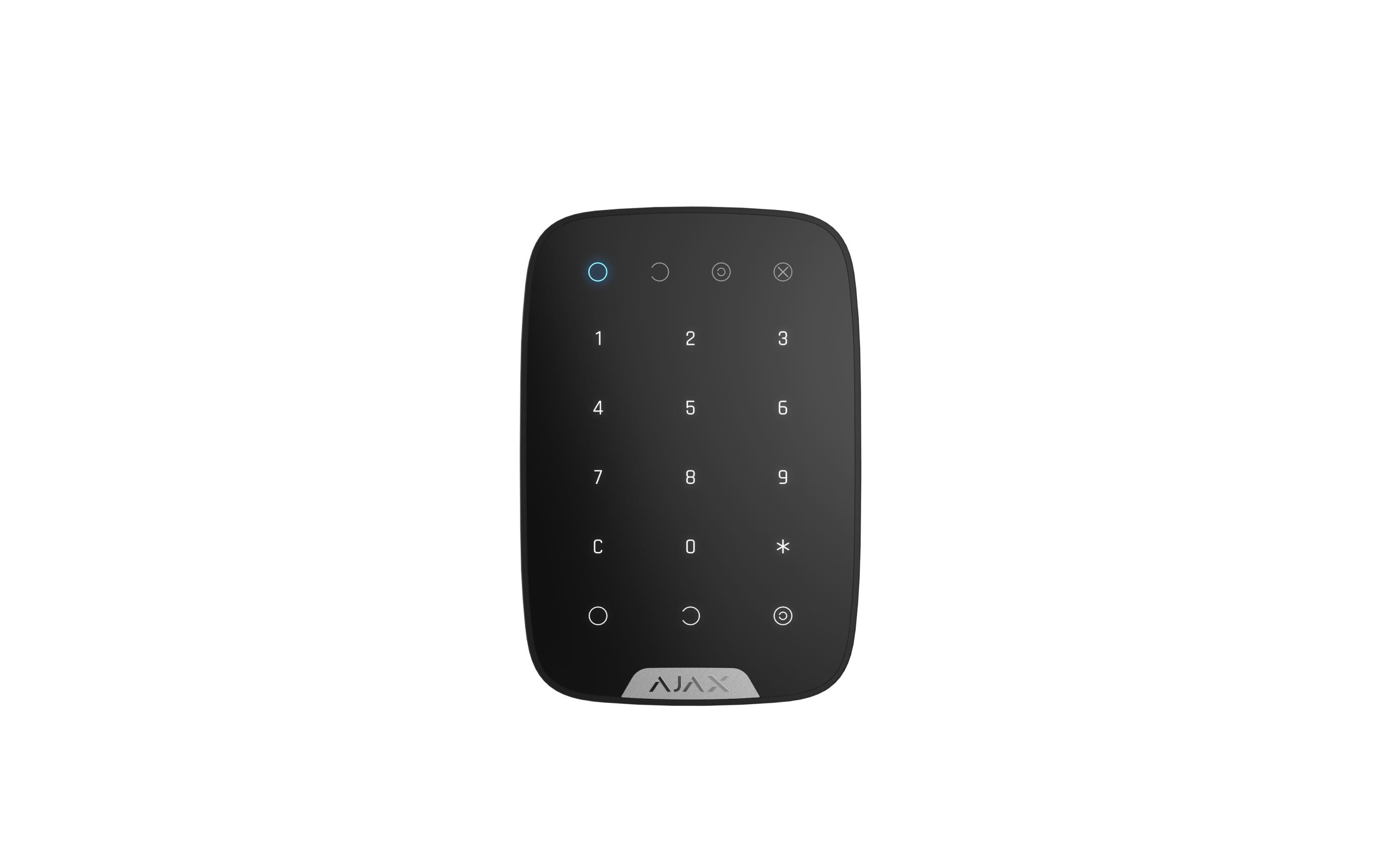Bedienteil Baseline KeyPad Jeweller Schwarz<br>Tastenfeld mit Wandhalterung