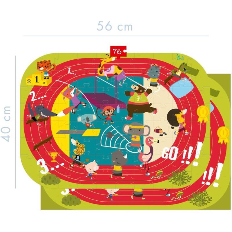 Puzzle éducatif, Jeux du stade - Multicolore