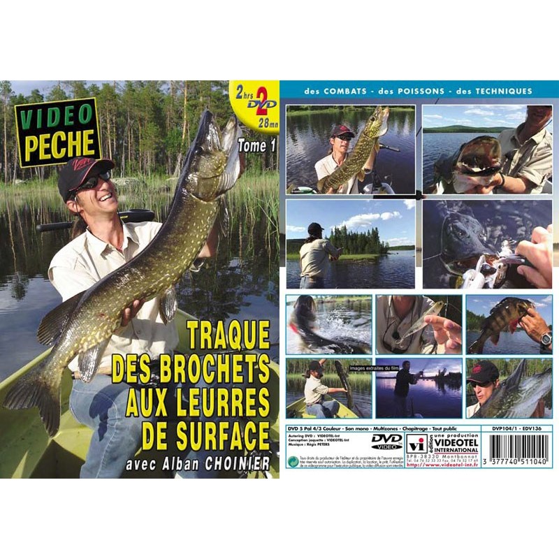 Dvd - Traque Des Brochets Aux Leurres De Surface