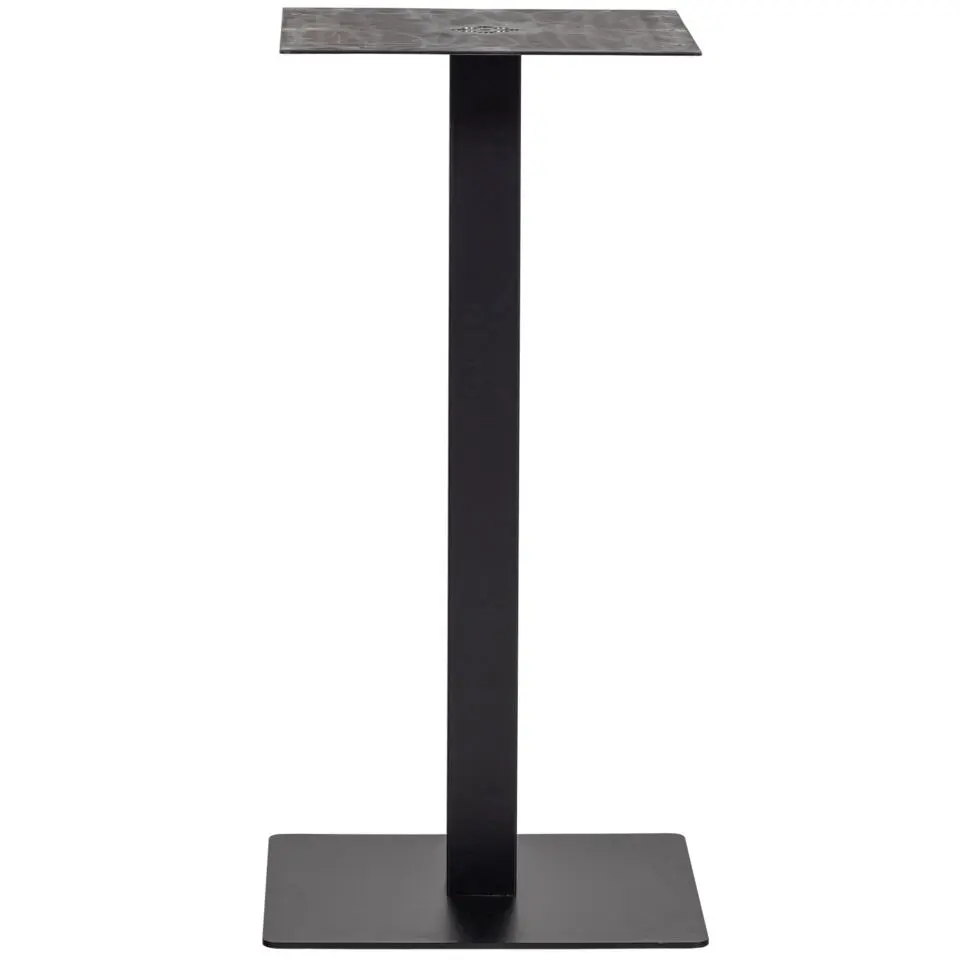 WOOOD Bistro Vierkante Bartafel Poot - Metaal - Zwart- 105x50x50