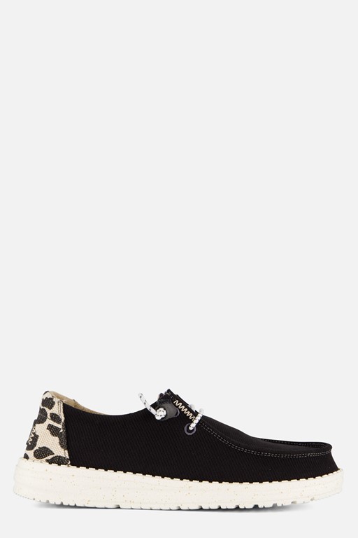 HEYDUDE Wendy Leopard Instappers zwart