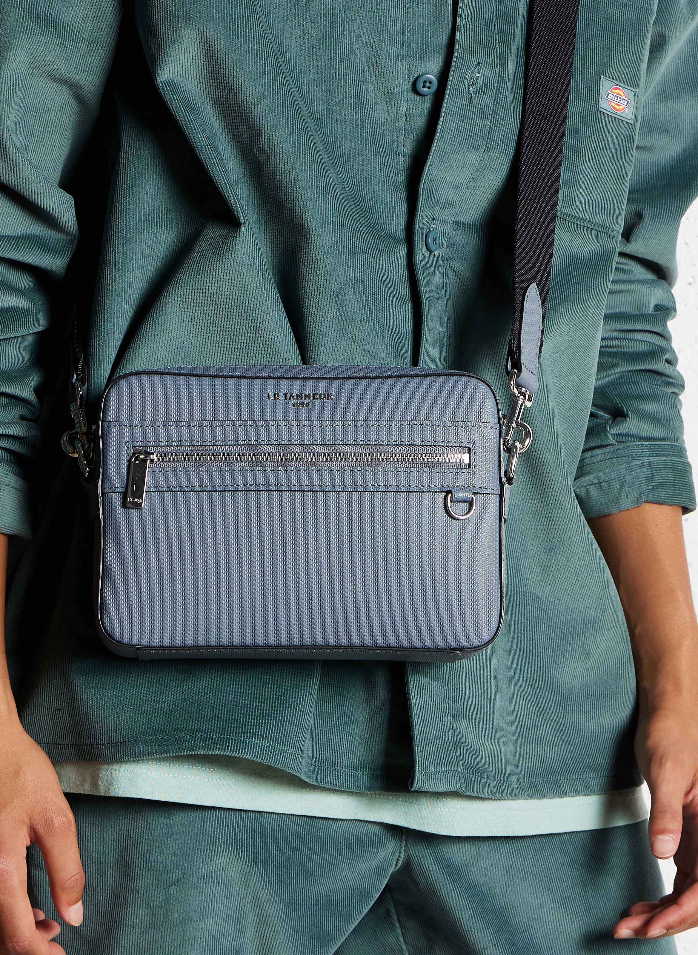 EMILE - Petit sac bandoulière en cuir| Bleu