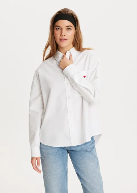 Oversized blouse wit (WIT)