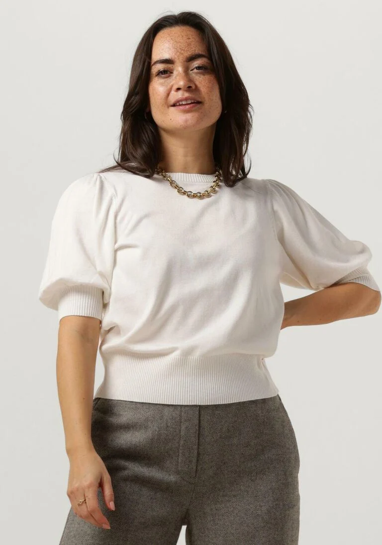 MINUS gebroken wit minus top liva knit tee