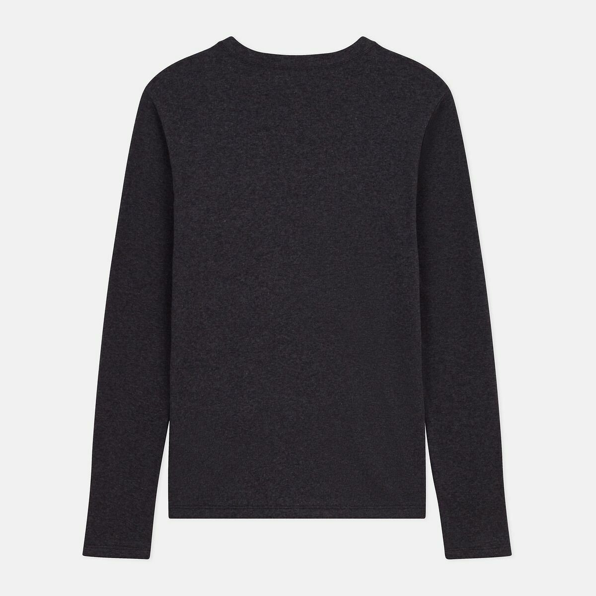 PETIT BATEAU<br>Camiseta feminina icônica de algodão com mangas compridas