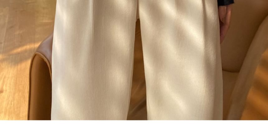 Fairy Essential - Hoge taille effen corduroy losse broek (verschillende ontwerpen)