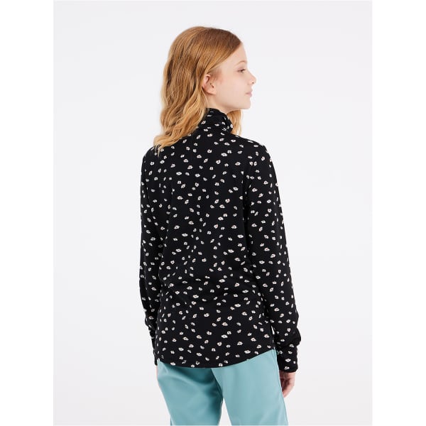 Sweat polaire PROTEST PRTVESH JR 1/4 ZIP TOP TRUE BLACK