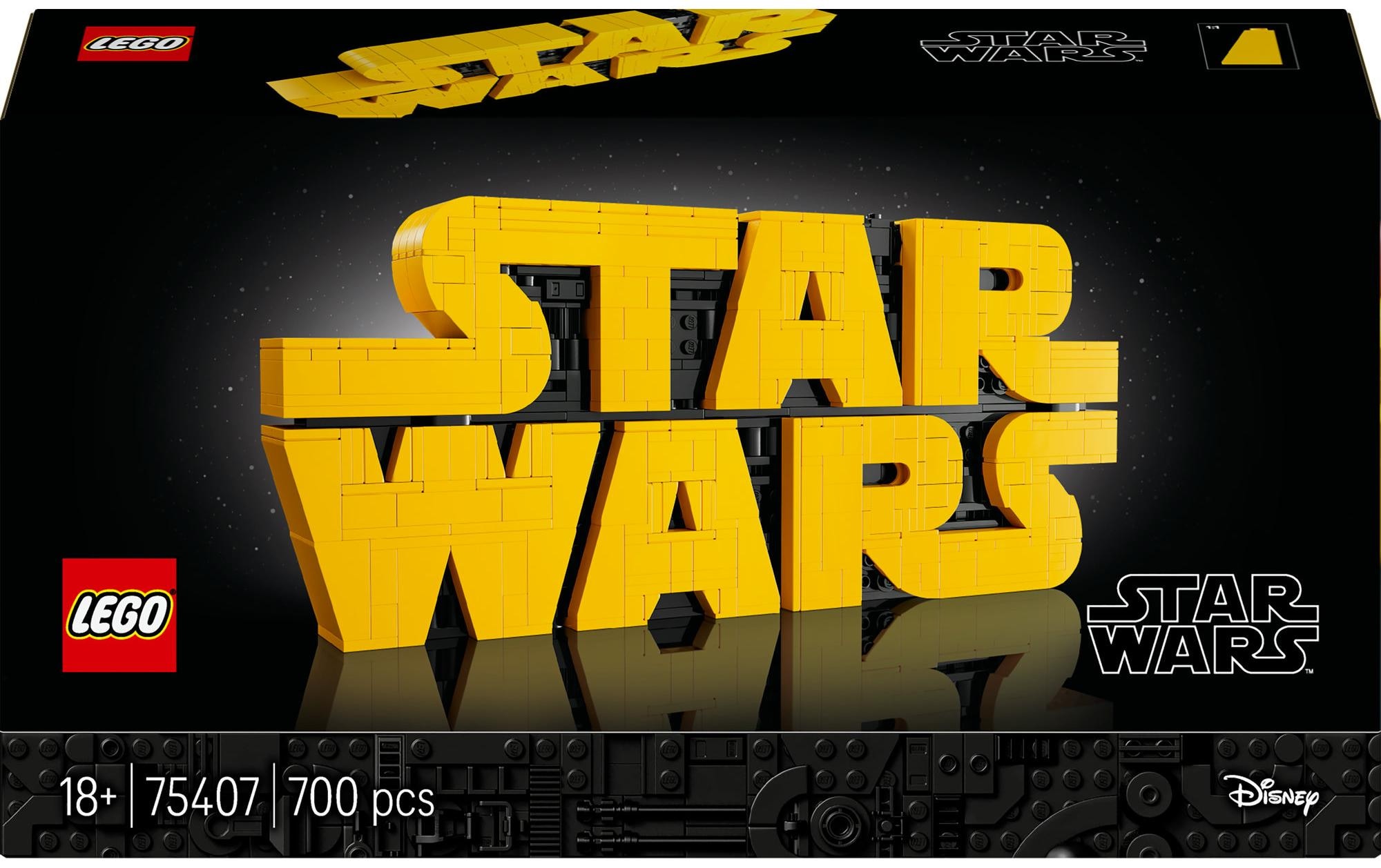 LEGO® Spielbausteine »Star Wars Logo aus Lego Steinen 75407«