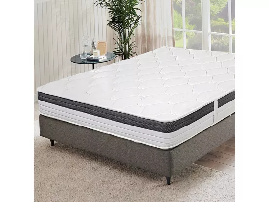 Matelas réversible CLICK 90x190 cm, en mousse mémoire de forme, haute adaptabilité et ergonomique, indépendance du couchage, avec face été/hiver, épaisseur 26cm