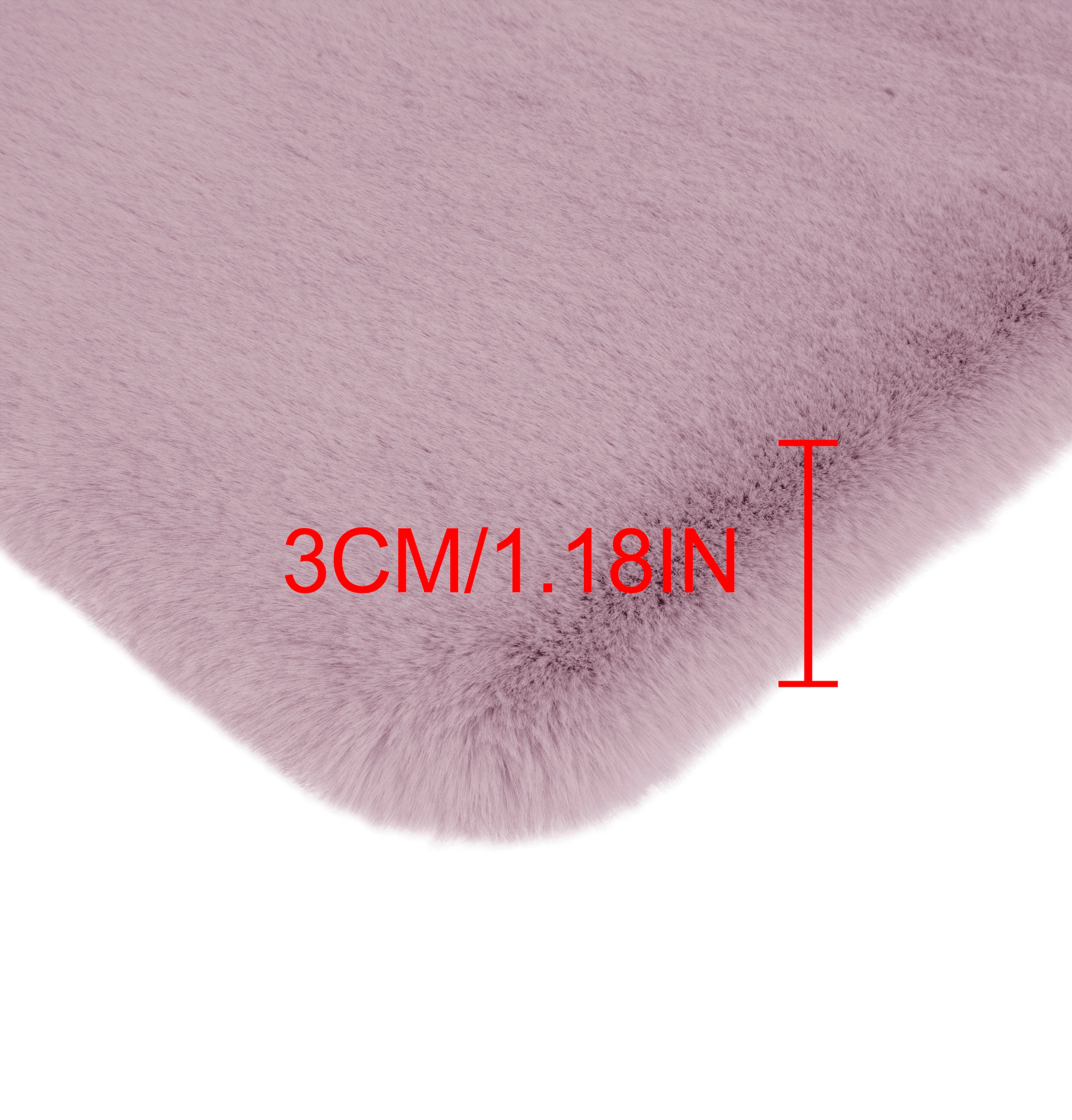 my home Badematte »Rabbit Badematten, Badvorleger, Badezimmer Teppich« Höhe 30 mm rutschhemmend beschichtet fussbodenheizungsgeeignet | schnell trocknend | strapazierfähig Kaninchenfell-Haptik, Badteppich, rechteckig, rund & als 3-tlg. Set