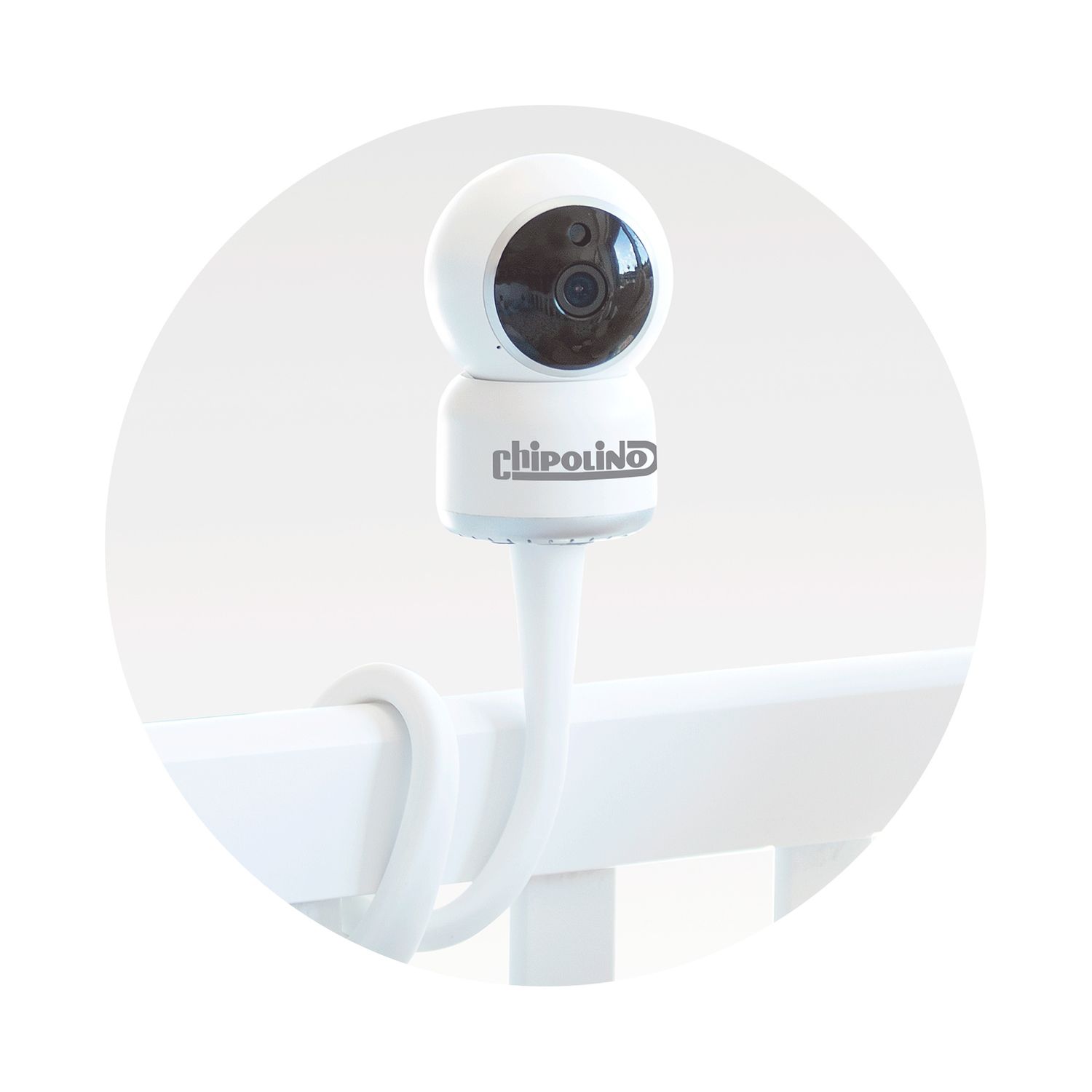 Chipolino Video-Babyphone Atlas 4,3 Zoll, Nachtsicht, Alarm, Temperatursensor weiß