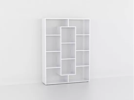 Séparateur Étagère Blanche 103,9 X 143 X 29 Cm (lxhxp)